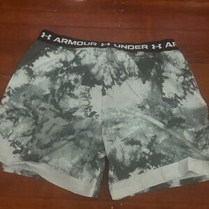 Under Armour Black and Gray Athletic Shorts